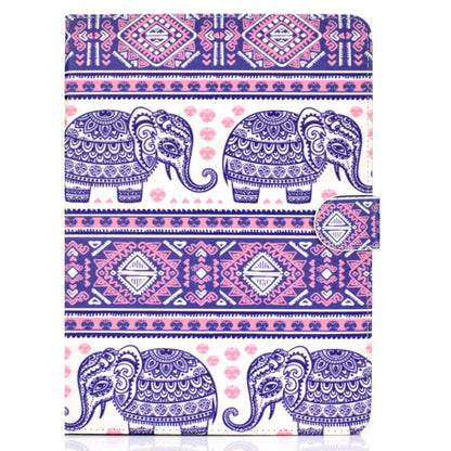Colored Pattern Drawing Horizontal Flip PU Leather Case with Three-folding Holder & Sleep / Wake-up Function for iPad Pro 11(Totem elephant) - iPad Pro 11 (2018) Cases by buy2fix | Online Shopping UK | buy2fix