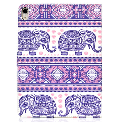 Colored Pattern Drawing Horizontal Flip PU Leather Case with Three-folding Holder & Sleep / Wake-up Function for iPad Pro 11(Totem elephant) - iPad Pro 11 (2018) Cases by buy2fix | Online Shopping UK | buy2fix