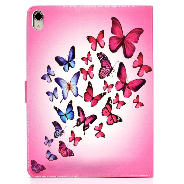 Colored Pattern Drawing Horizontal Flip PU Leather Case with Three-folding Holder & Sleep / Wake-up Function for iPad Pro 11(Colorful butterfly) - iPad Pro 11 (2018) Cases by buy2fix | Online Shopping UK | buy2fix
