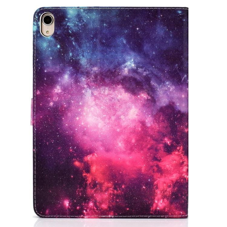 Colored Pattern Drawing Horizontal Flip PU Leather Case with Three-folding Holder & Sleep / Wake-up Function for iPad Pro 11(Starry sky) - iPad Pro 11 (2018) Cases by buy2fix | Online Shopping UK | buy2fix