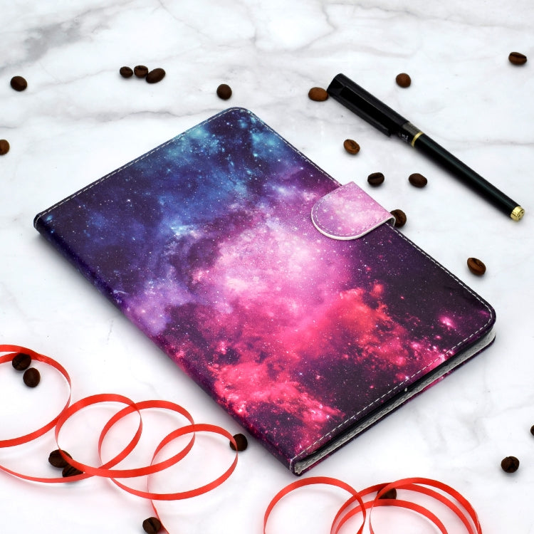 Colored Pattern Drawing Horizontal Flip PU Leather Case with Three-folding Holder & Sleep / Wake-up Function for iPad Pro 11(Starry sky) - iPad Pro 11 (2018) Cases by buy2fix | Online Shopping UK | buy2fix