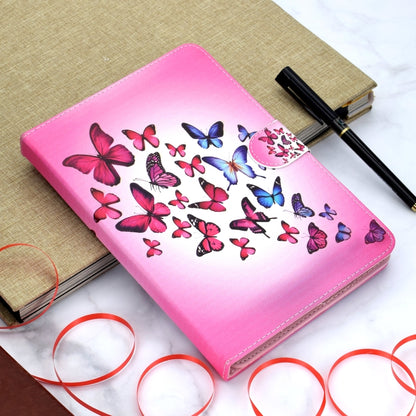 Colored Pattern Drawing Horizontal Flip PU Leather Case with Three-folding Holder for 7 inch Tablet PC(Colorful butterfly) - 7 inch by buy2fix | Online Shopping UK | buy2fix