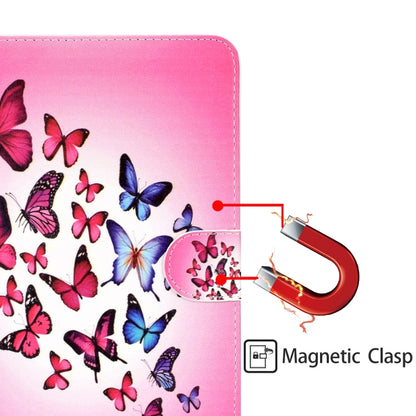 Colored Pattern Drawing Horizontal Flip PU Leather Case with Three-folding Holder for 7 inch Tablet PC(Colorful butterfly) - 7 inch by buy2fix | Online Shopping UK | buy2fix