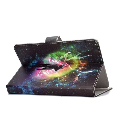 Colored Pattern Drawing Horizontal Flip PU Leather Case with Three-folding Holder for 7 inch Tablet PC(Nebula deer) - 7 inch by buy2fix | Online Shopping UK | buy2fix