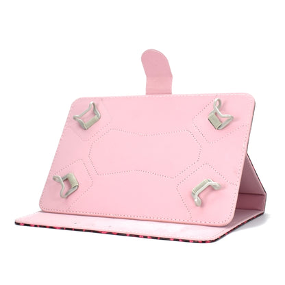 Colored Pattern Drawing Horizontal Flip PU Leather Case with Three-folding Holder for 10 inch Tablet PC(Flower) - 10 - 11 inch by buy2fix | Online Shopping UK | buy2fix