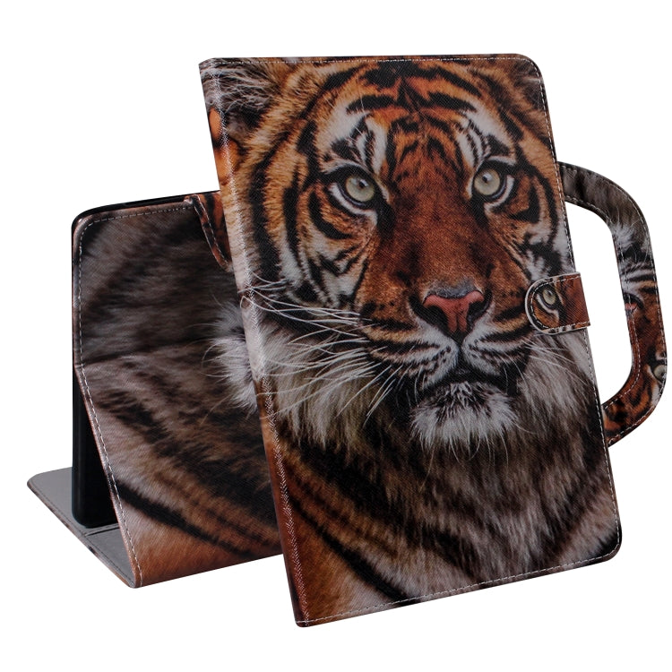 3D Colored Drawing Horizontal Flip Leather Case, with Holder & Card Slot & Wallet & Handle For Galaxy Tab A 8.0 (2019)(Siberian Tiger) by buy2fix