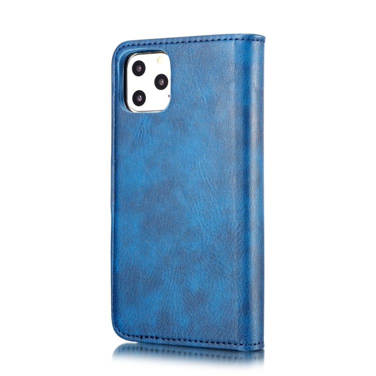 For iPhone 11 Pro Max DG.MING Crazy Horse Texture Flip Detachable Magnetic Leather Case with Holder & Card Slots & Wallet  (Blue) - iPhone 11 Pro Max Cases by DG.MING | Online Shopping UK | buy2fix