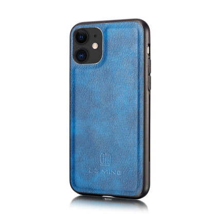 For iPhone 11 DG.MING Crazy Horse Texture Flip Detachable Magnetic Leather Case with Holder & Card Slots & Wallet (Blue) - iPhone 11 Cases by DG.MING | Online Shopping UK | buy2fix