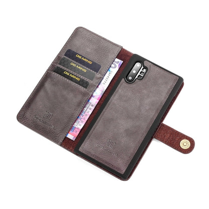 DG.MING Crazy Horse Texture Flip Detachable Magnetic Leather Case with Holder & Card Slots & Wallet for Samsung Galaxy Note 10(Grey) - Galaxy Phone Cases by DG.MING | Online Shopping UK | buy2fix