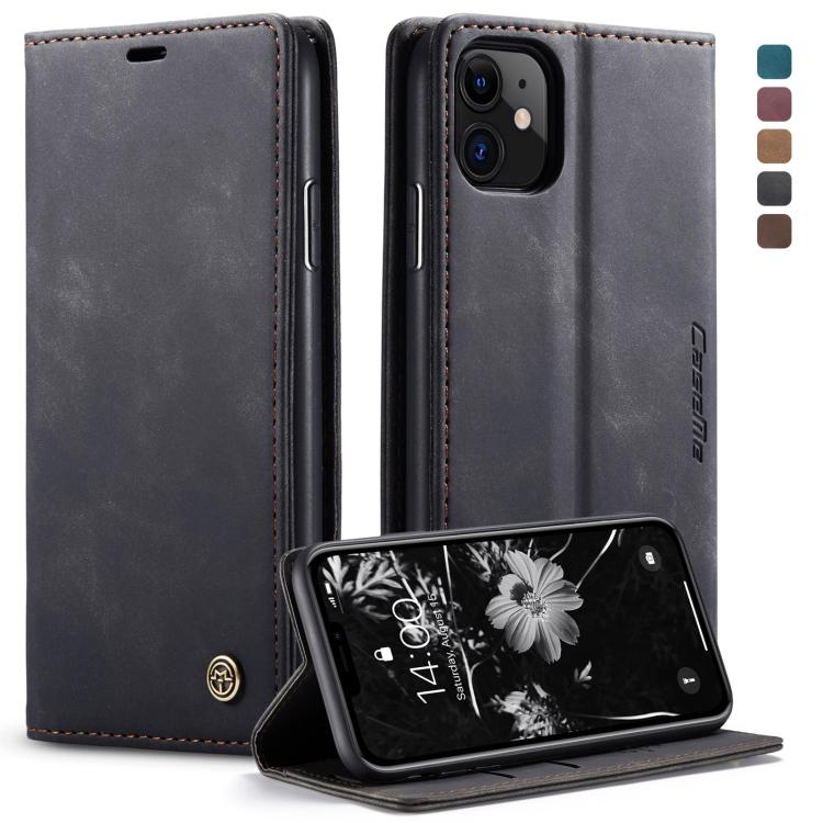 CaseMe-013 Multifunctional Horizontal Flip Leather Case with Card Slot & Holder & Wallet for iPhone 11(Black) by CaseMe