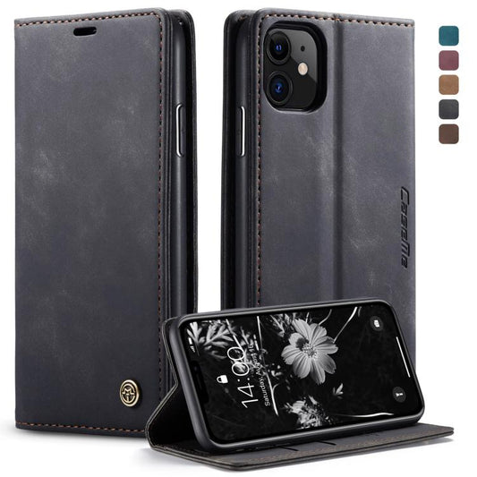 CaseMe-013 Multifunctional Horizontal Flip Leather Case with Card Slot & Holder & Wallet for iPhone 11(Black) by CaseMe
