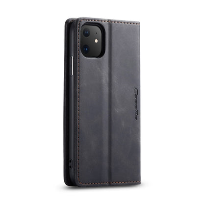 CaseMe-013 Multifunctional Horizontal Flip Leather Case with Card Slot & Holder & Wallet for iPhone 11(Black) by CaseMe
