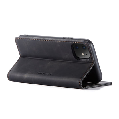CaseMe-013 Multifunctional Horizontal Flip Leather Case with Card Slot & Holder & Wallet for iPhone 11(Black) by CaseMe