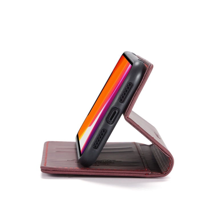 CaseMe-013 Multifunctional Horizontal Flip Leather Case with Card Slot & Holder & Wallet for iPhone 11(Wine) by CaseMe
