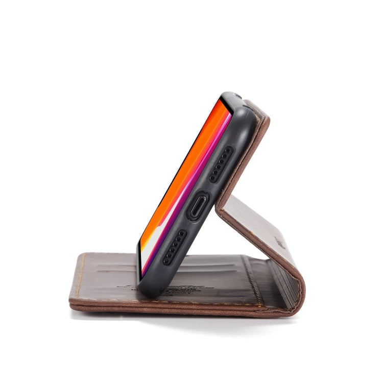CaseMe-013 Multifunctional Horizontal Flip Leather Case with Card Slot & Holder & Wallet for iPhone 11(coffee) by CaseMe