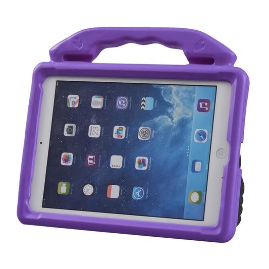 Shockproof EVA Thumb Bumper Case with Handle & Holder for iPad 9.7(Purple) - iPad 9.7 (2018) & (2017) Cases by buy2fix | Online Shopping UK | buy2fix