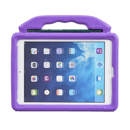 Shockproof EVA Thumb Bumper Case with Handle & Holder for iPad 9.7(Purple) - iPad 9.7 (2018) & (2017) Cases by buy2fix | Online Shopping UK | buy2fix
