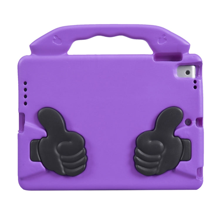 Shockproof EVA Thumb Bumper Case with Handle & Holder for iPad 9.7(Purple) - iPad 9.7 (2018) & (2017) Cases by buy2fix | Online Shopping UK | buy2fix