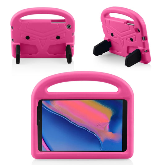 Shockproof EVA Bumper Case with Handle & Holder for Galaxy Tab A 8 (2019) P200 / P205(Rose Red) by buy2fix