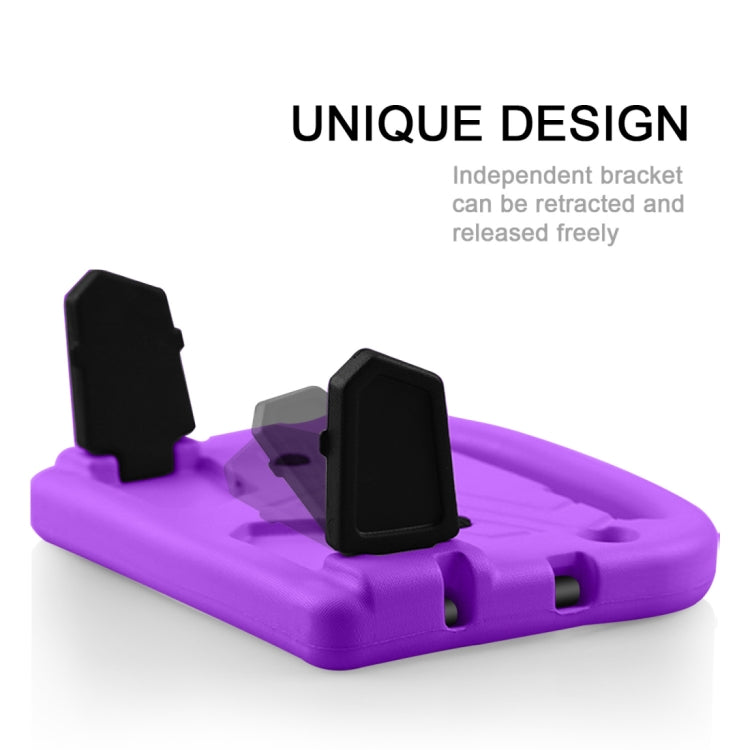 Shockproof EVA Bumper Case with Handle & Holder for Galaxy Tab A 8 (2019) P200 / P205(Purple) by buy2fix