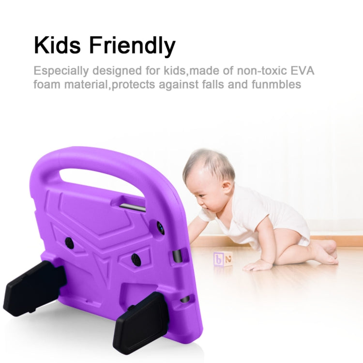 Shockproof EVA Bumper Case with Handle & Holder for Galaxy Tab A 8 (2019) P200 / P205(Purple) by buy2fix