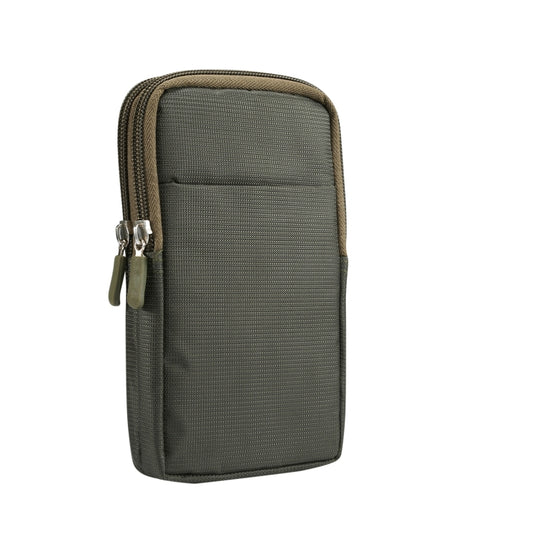 Sports Leisure Drawstring Horizontal Plate Hanging Waist Phone Waist Pack Leather Case, Suitable for 6.7-6.9 inch Smartphones(Green) by buy2fix