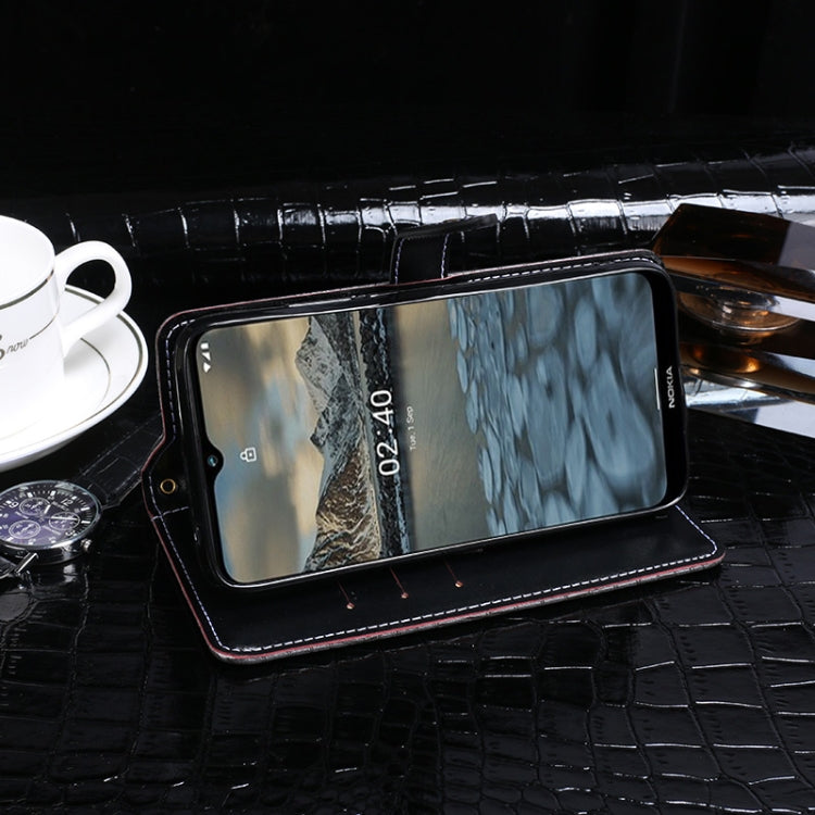 For Nokia 2.4 idewei Crocodile Texture Horizontal Flip Leather Case with Holder & Card Slots & Wallet(Dark Blue) - Nokia Cases by idewei | Online Shopping UK | buy2fix