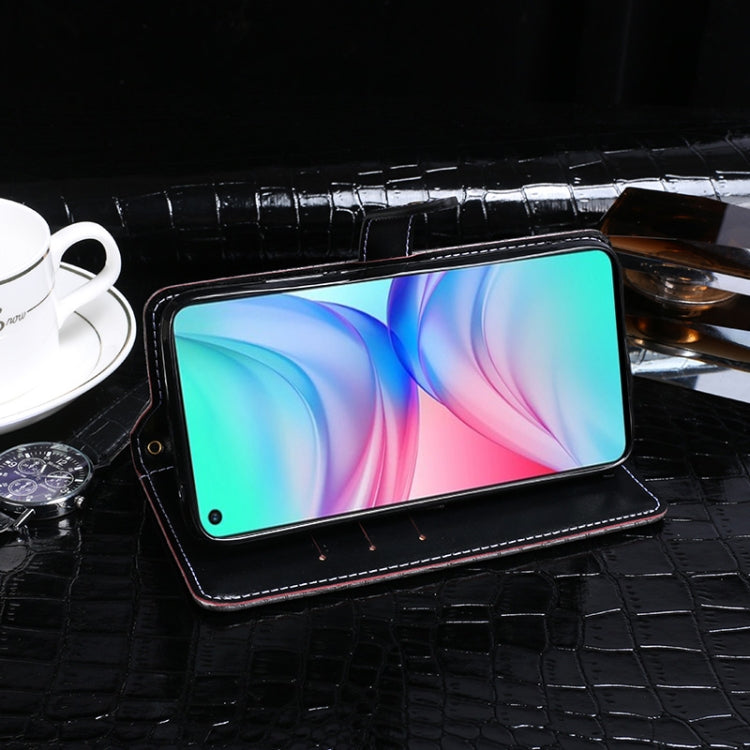 For Infinix Hot 10 idewei Crocodile Texture Horizontal Flip Leather Case with Holder & Card Slots & Wallet(Black) - Infinix Cases by idewei | Online Shopping UK | buy2fix