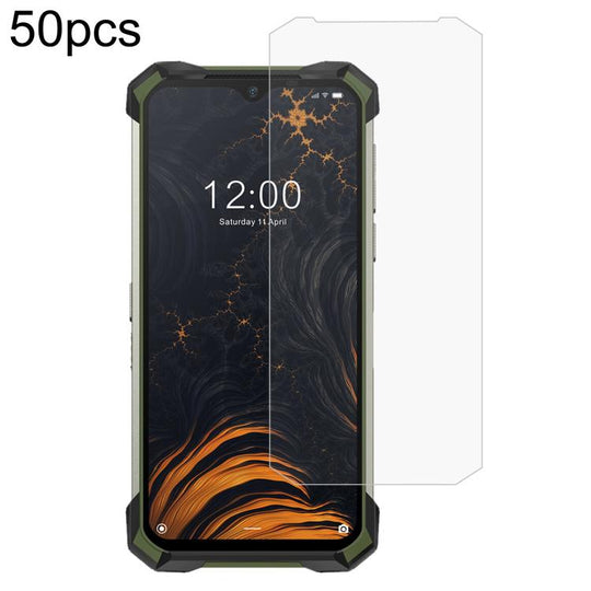 For Doogee S88 Pro / S88 / S88 Plus 50 PCS 0.26mm 9H 2.5D Tempered Glass Film