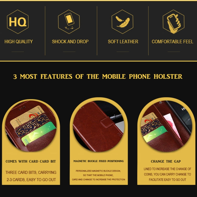 For Huawei nova 8 SE idewei Crazy Horse Texture Horizontal Flip Leather Case with Holder & Card Slots & Wallet(White) - Huawei Cases by idewei | Online Shopping UK | buy2fix