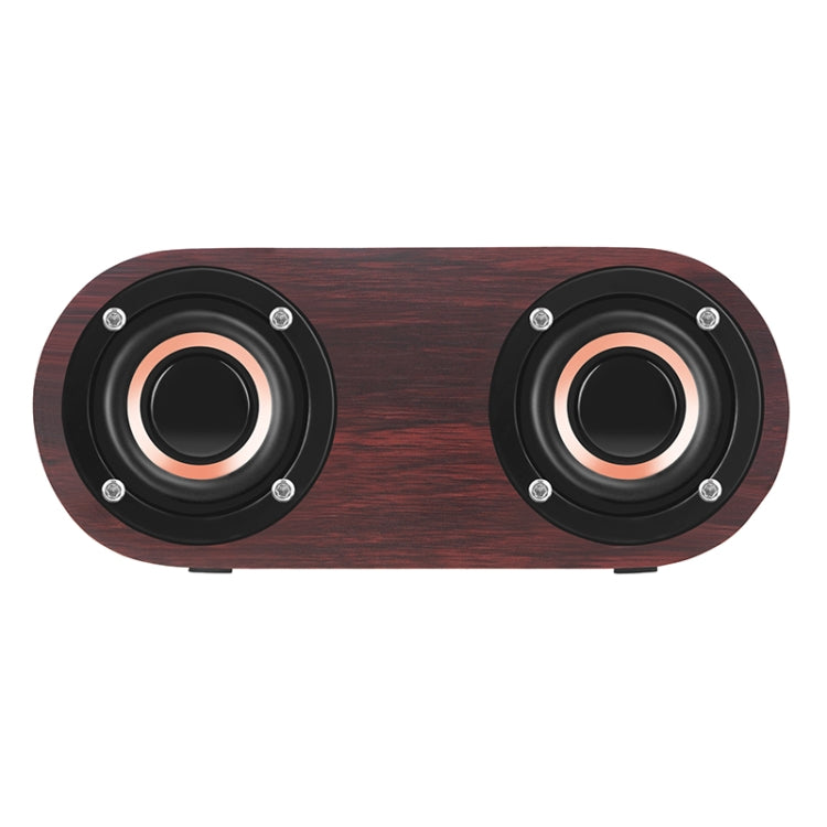 Q8 Bluetooth 4.2 Classic Wooden Double Horns Bluetooth Speaker(Walnut Texture) - Desktop Speaker by buy2fix | Online Shopping UK | buy2fix