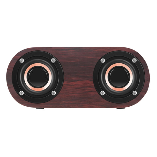 Q8 Bluetooth 4.2 Classic Wooden Double Horns Bluetooth Speaker(Walnut Texture) - Desktop Speaker by buy2fix | Online Shopping UK | buy2fix