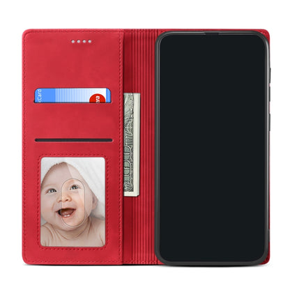 GUSSIM GS-001 Business Style Horizontal Flip Skin Feel PU Leather Case with Holder & Card Slots & Wallet & Photo Frame For iPhone 6 / 6s(Red) - More iPhone Cases by GUSSIM | Online Shopping UK | buy2fix