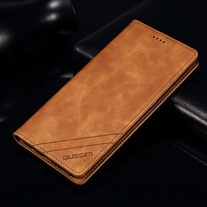 GUSSIM GS-001 Business Style Horizontal Flip Skin Feel PU Leather Case with Holder & Card Slots & Wallet & Photo Frame For iPhone 8 Plus / 7 Plus(Brown) - More iPhone Cases by GUSSIM | Online Shopping UK | buy2fix