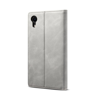 For iPhone XR GUSSIM GS-001 Business Style Horizontal Flip Skin Feel PU Leather Case with Holder & Card Slots & Wallet & Photo Frame(Gray) - More iPhone Cases by GUSSIM | Online Shopping UK | buy2fix