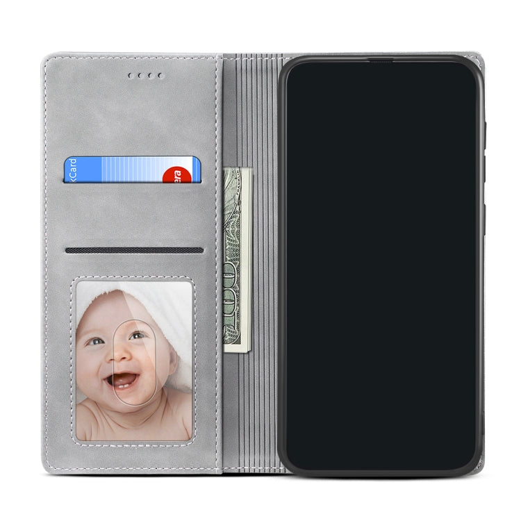 For iPhone 11 GUSSIM GS-001 Business Style Horizontal Flip Skin Feel PU Leather Case with Holder & Card Slots & Wallet & Photo Frame (Gray) - iPhone 11 Cases by GUSSIM | Online Shopping UK | buy2fix
