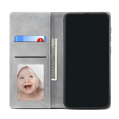 For iPhone 11 GUSSIM GS-001 Business Style Horizontal Flip Skin Feel PU Leather Case with Holder & Card Slots & Wallet & Photo Frame (Gray) - iPhone 11 Cases by GUSSIM | Online Shopping UK | buy2fix