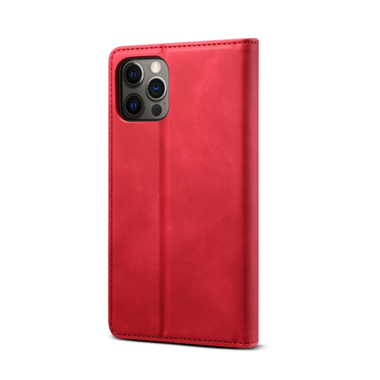 For iPhone 12 / 12 Pro GUSSIM GS-001 Business Style Horizontal Flip Skin Feel PU Leather Case with Holder & Card Slots & Wallet & Photo Frame(Red) - iPhone 12 / 12 Pro Cases by GUSSIM | Online Shopping UK | buy2fix