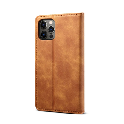 For iPhone 12 Pro Max GUSSIM GS-001 Business Style Horizontal Flip Skin Feel PU Leather Case with Holder & Card Slots & Wallet & Photo Frame(Brown) - iPhone 12 Pro Max Cases by GUSSIM | Online Shopping UK | buy2fix