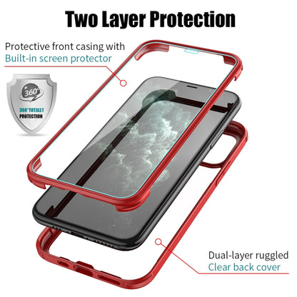 For iPhone 11 Pro Double-sided Plastic Glass Protective Case (Red) - iPhone 11 Pro Cases by buy2fix | Online Shopping UK | buy2fix
