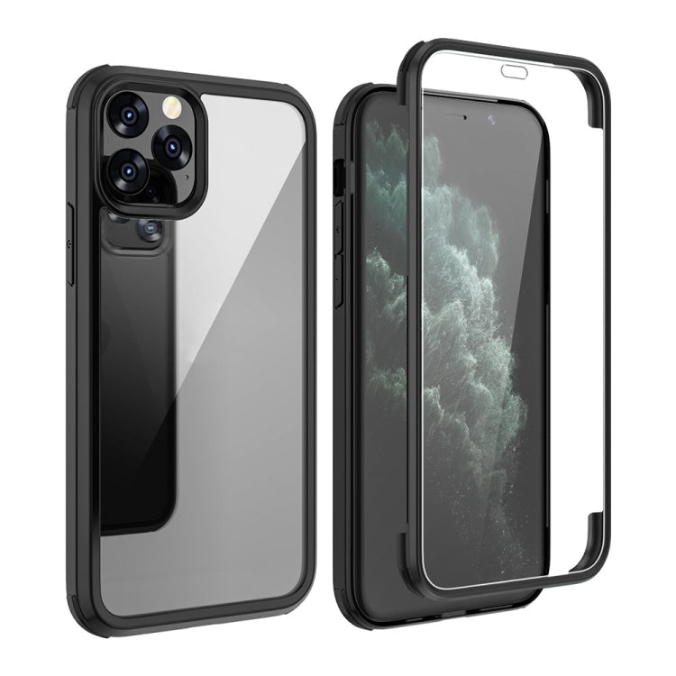 For iPhone 11 Double-sided Plastic Glass Protective Case (Black) - iPhone 11 Cases by buy2fix | Online Shopping UK | buy2fix