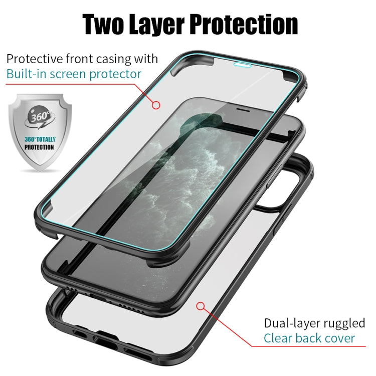 For iPhone 11 Double-sided Plastic Glass Protective Case (Black) - iPhone 11 Cases by buy2fix | Online Shopping UK | buy2fix