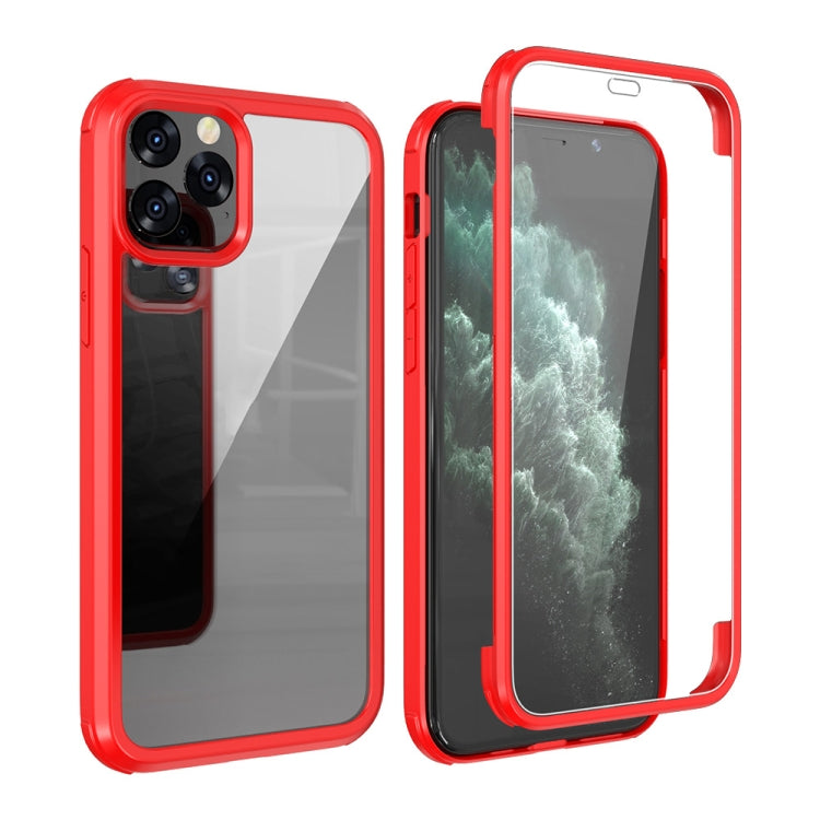 For iPhone 11 Double-sided Plastic Glass Protective Case (Red) - iPhone 11 Cases by buy2fix | Online Shopping UK | buy2fix