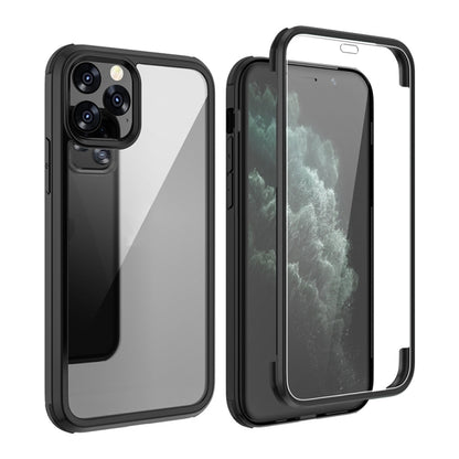 For iPhone 11 Pro Max Double-sided Plastic Glass Protective Case (Black) - iPhone 11 Pro Max Cases by buy2fix | Online Shopping UK | buy2fix