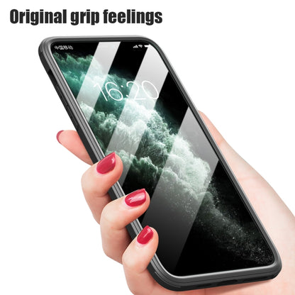 For iPhone 11 Pro Max Double-sided Plastic Glass Protective Case (Black) - iPhone 11 Pro Max Cases by buy2fix | Online Shopping UK | buy2fix