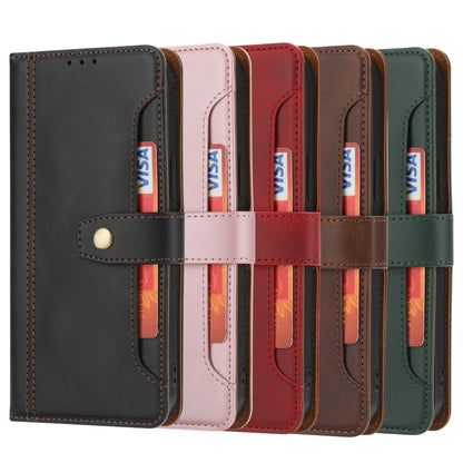 For Huawei P smart 2021 Calf Texture Double Fold Clasp Horizontal Flip Leather Case with Photo Frame & Holder & Card Slots & Wallet(Black) - Huawei Cases by idewei | Online Shopping UK | buy2fix