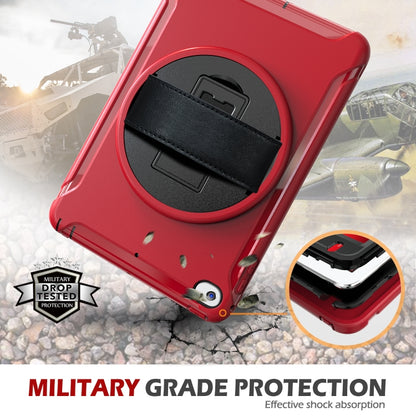 For iPad mini (2019) & mini 4 360 Degree Rotation PC+TPU Protective Cover with Holder & Hand Strap(Red) - iPad mini (2019) / mini 5 Cases by buy2fix | Online Shopping UK | buy2fix