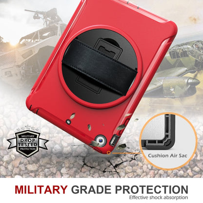 For iPad mini 3 & 2 & 1 360 Degree Rotation PC+TPU Protective Cover with Holder & Hand Strap(Red) - iPad Mini 4 & 3 & 2 & 1 Cases by buy2fix | Online Shopping UK | buy2fix