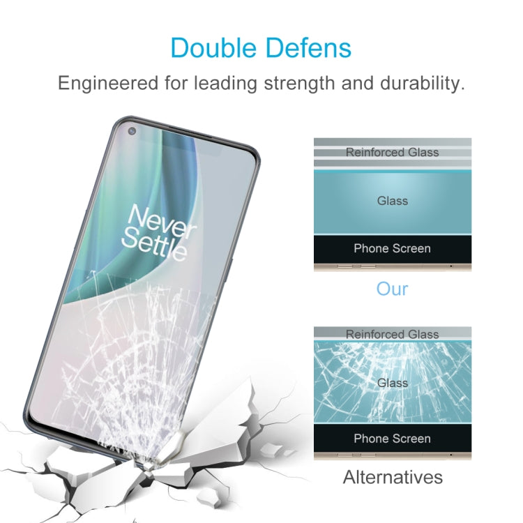 For OnePlus Nord N10 5G 10 PCS 0.26mm 9H 2.5D Tempered Glass Film by buy2fix