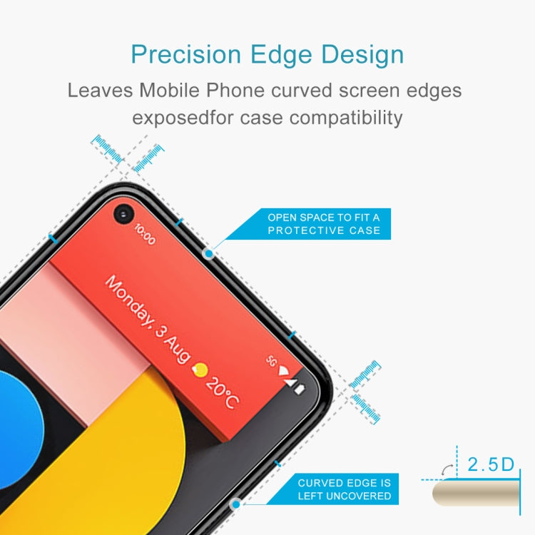 For Google Pixel 5 10 PCS 0.26mm 9H 2.5D Tempered Glass Film by buy2fix